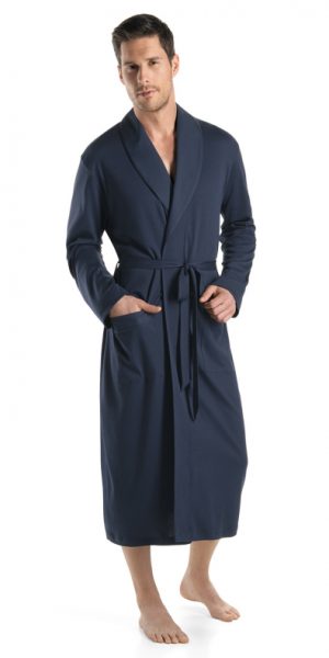 HANRO Night & Day Knit Robe - Black Iris XXL - 75438 HANRO Night & Day Knit Robe - Black Iris XXL - 75438
