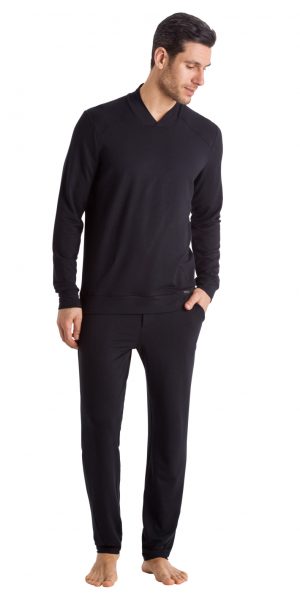 HANRO Relax Sweatshirt - Black S - 75851 HANRO Relax Sweatshirt - Black S - 75851