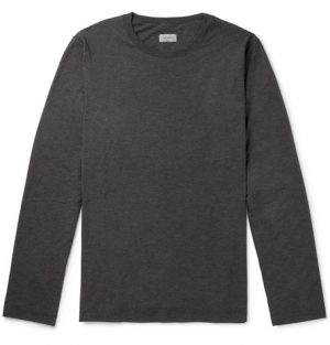 Hanro - Mélange Stretch-Jersey T-Shirt - Men - Gray Hanro - Mélange Stretch-Jersey T-Shirt - Men - Gray