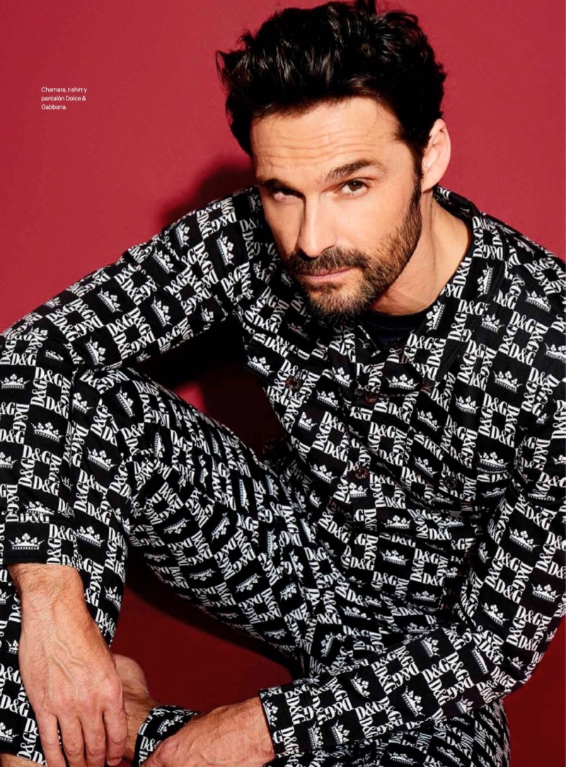 Clad in Dolce & Gabbana, Iván Sánchez stars in a photo shoot for Esquire México.