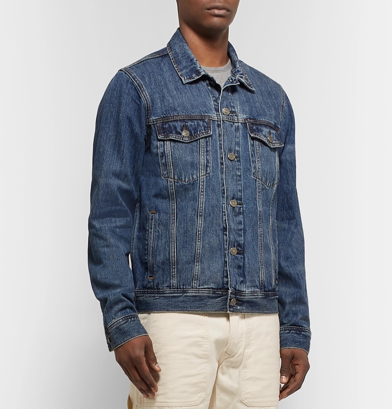 J. Crew Distressed Denim Jacket $100