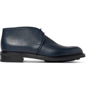 John Lobb - Grove Full-Grain Leather Chukka Boots - Men - Navy John Lobb - Grove Full-Grain Leather Chukka Boots - Men - Navy