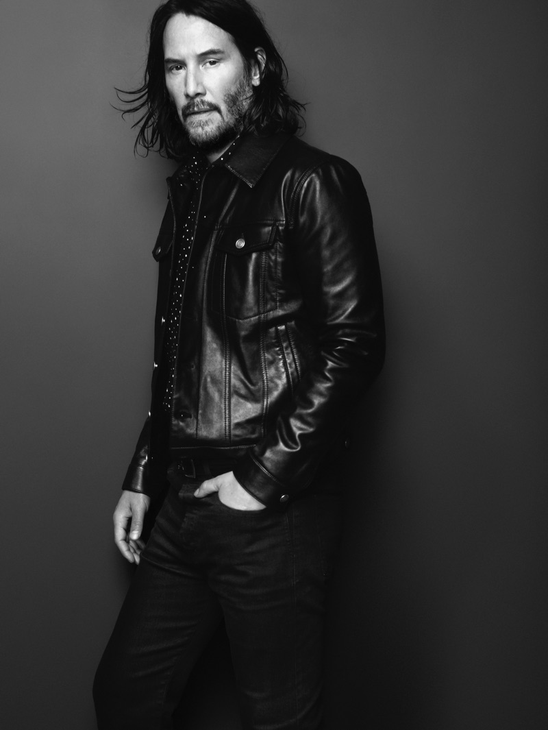 Keanu Reeves fronts Saint Laurent's spring-summer 2019 campaign.