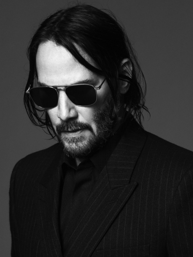 Actor Keanu Reeves stars in Saint Laurent's fall-winter 2019 eyewear campaign.