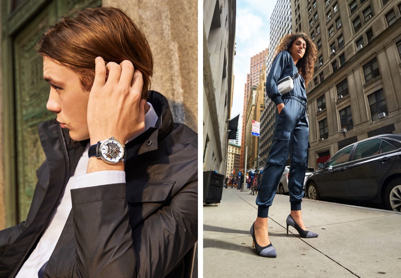 Luca Bertea and Kiran Kandola front Kenneth Cole's spring-summer 2019 campaign.