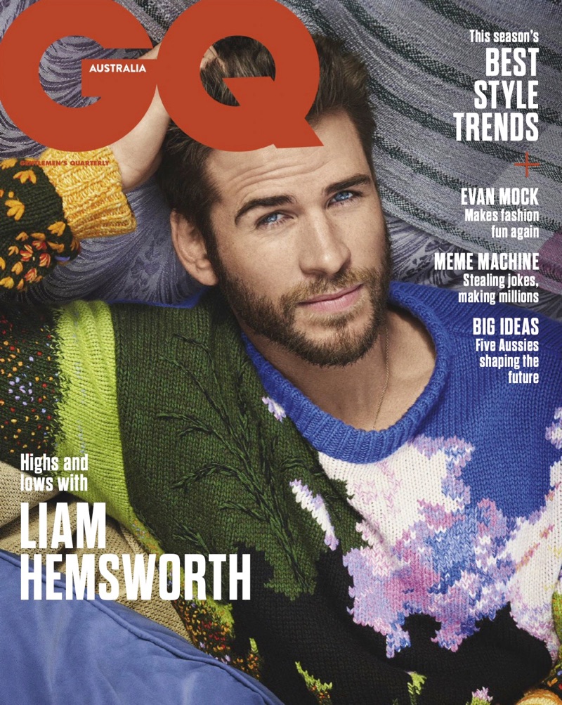 Liam Hemsworth covers the May 2019 issue of GQ Australia.