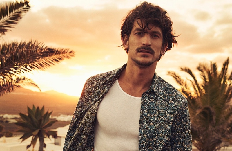 Jarrod Scott Embraces Summer Vibe in Liberty London Travel & Swim Collection