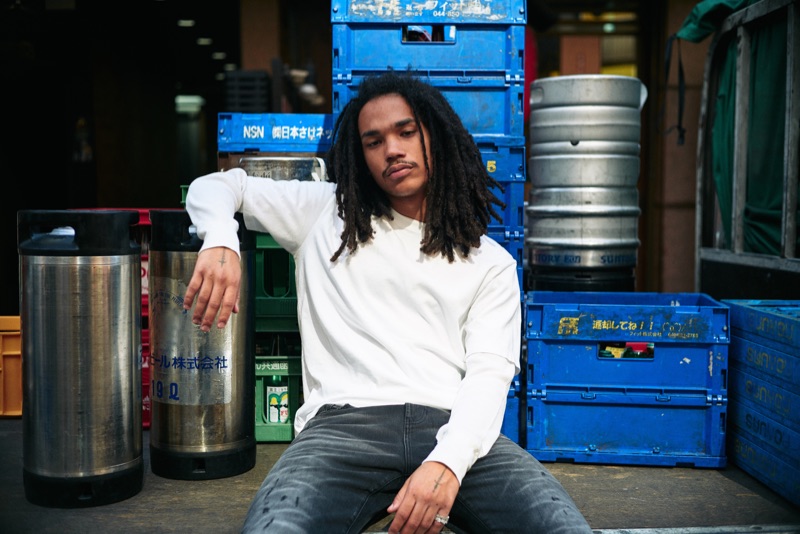 Traveling to Tokyo, Luka Sabbat fronts PacSun's denim campaign.