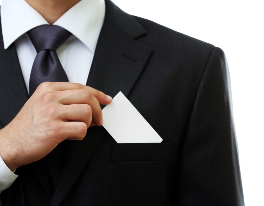 Man Business Card Man Business Card