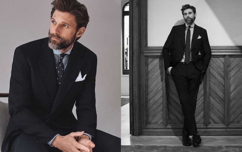 A sharp vision, RJ Rogenski wears a suit by Massimo Dutti.