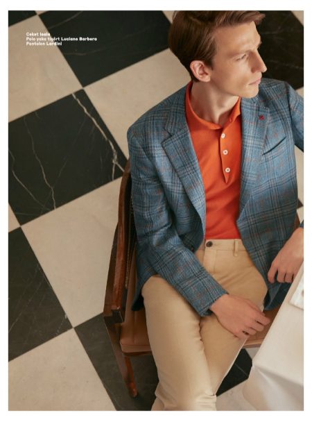 Max Townsend Models Smart Styles for Beymen