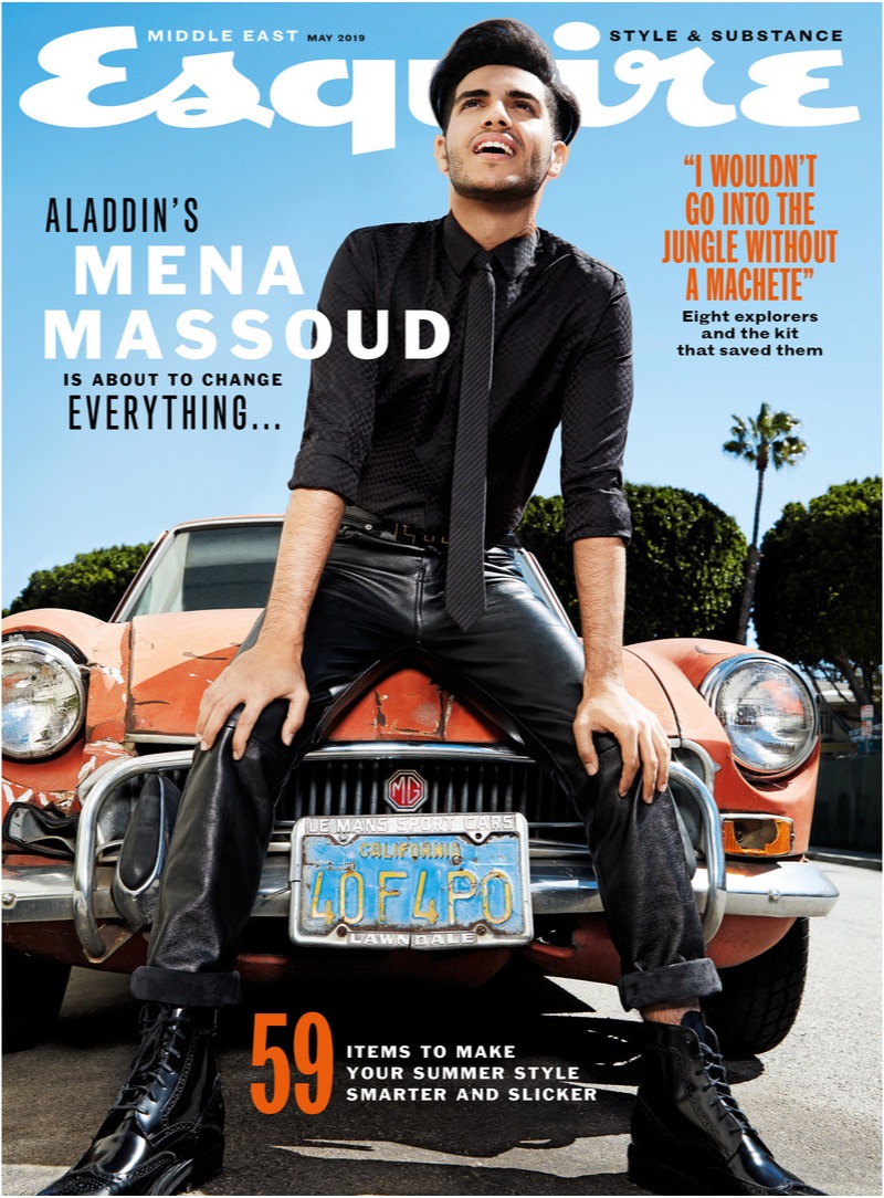 Mena Massoud covers the May 2019 issue of Esquire Middle East.