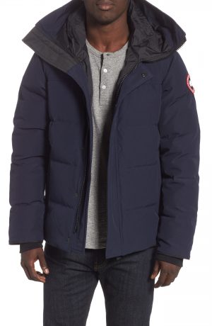 Men's Canada Goose 'Macmillan' Slim Fit Hooded Parka, Size Small - Blue Men's Canada Goose 'Macmillan' Slim Fit Hooded Parka, Size Small - Blue