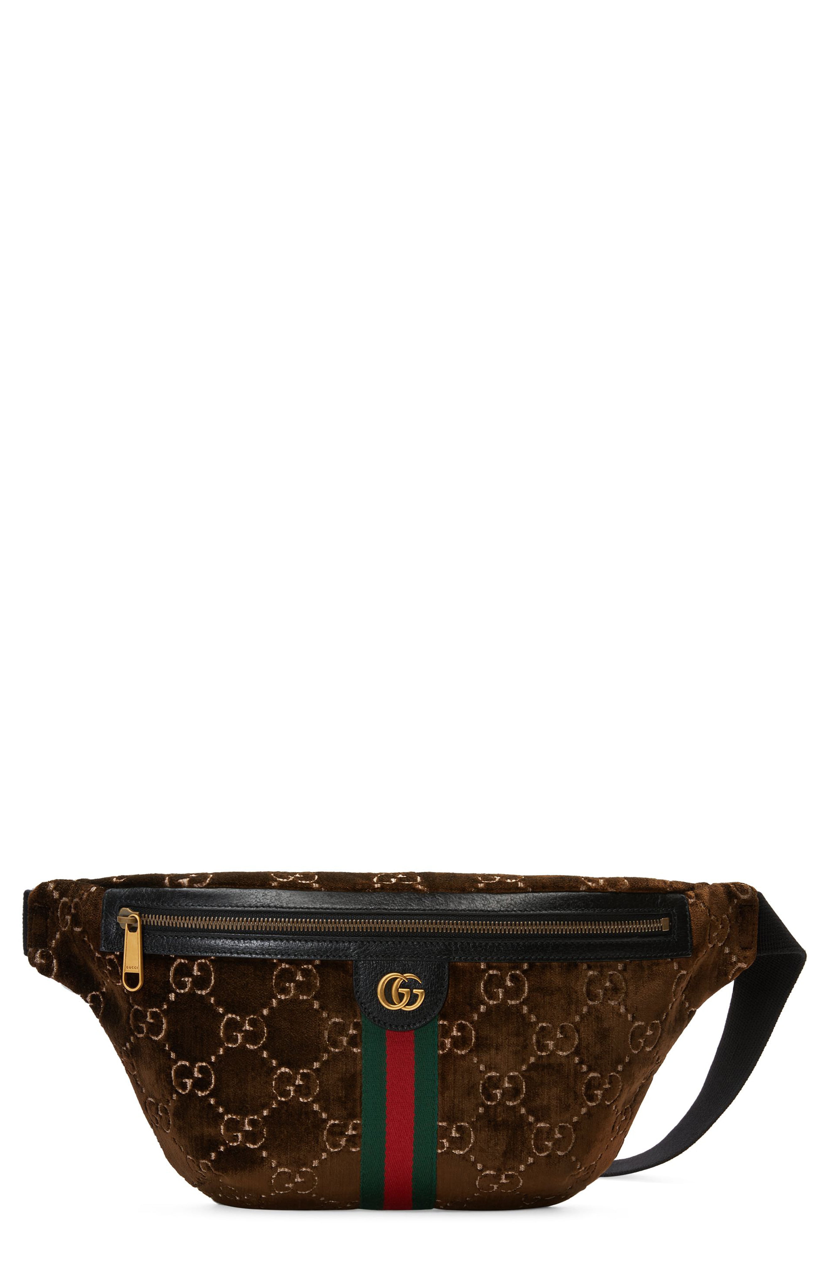 Men’s Gucci Gg Supreme Velvet Belt Bag – | The Fashionisto