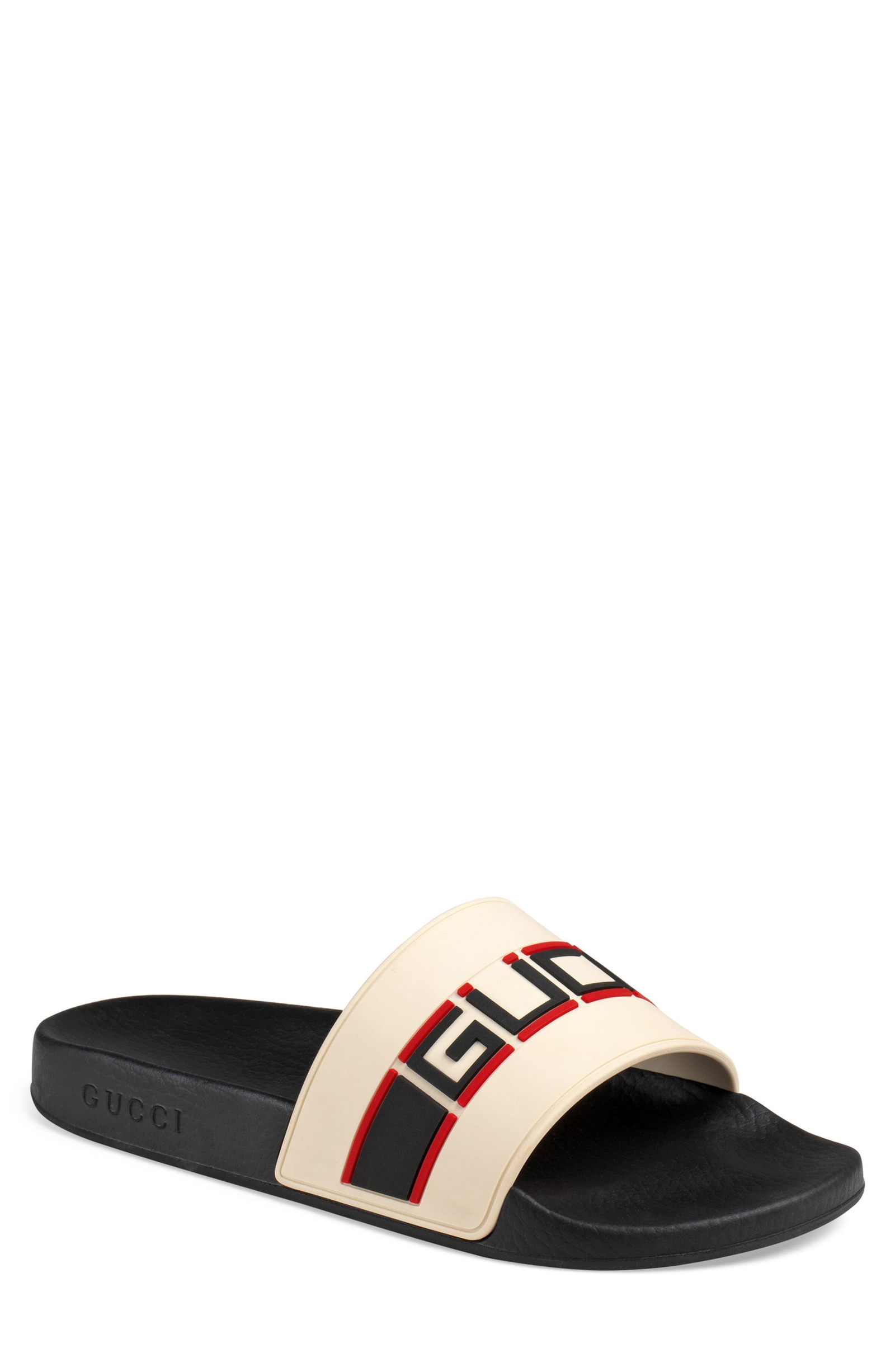 gucci sandals men's white