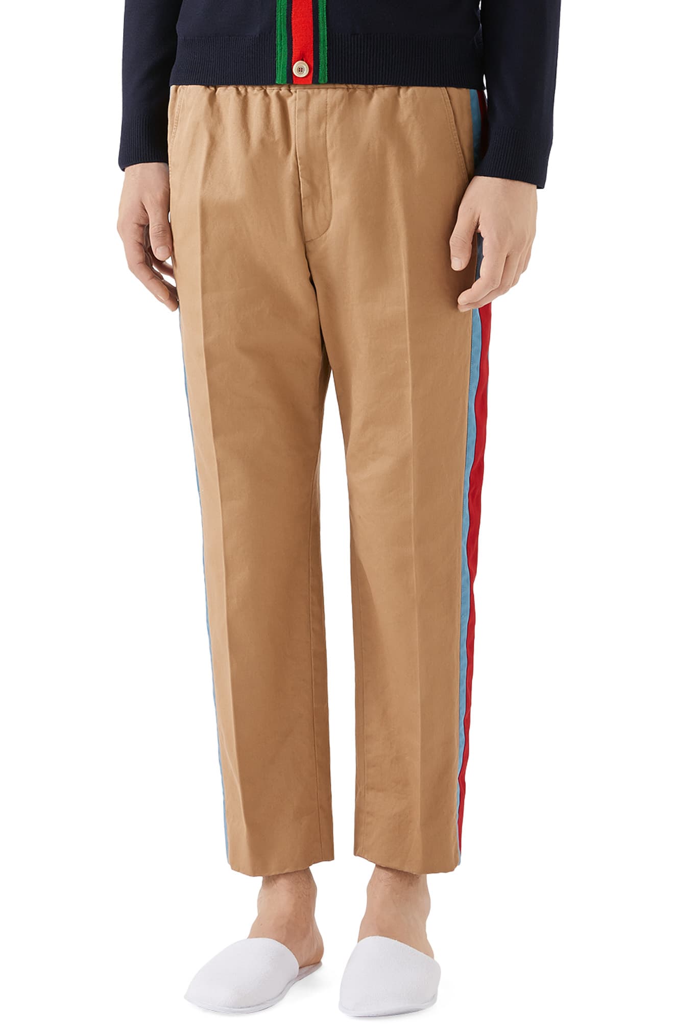 gucci side stripe pants