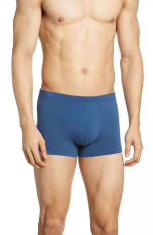 Men's Hanro Cotton Superior Boxer Briefs, Size Small - Blue Men's Hanro Cotton Superior Boxer Briefs, Size Small - Blue