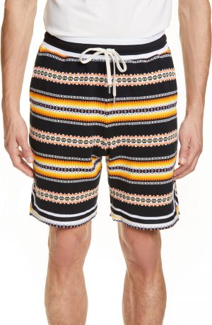 Men's John Elliott Jacquard Basketball Shorts, Size X-Large - Orange Men's John Elliott Jacquard Basketball Shorts, Size X-Large - Orange