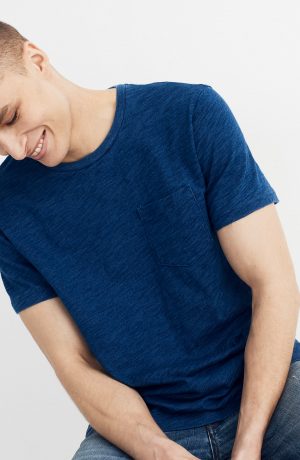 Men's Madewell Allday Crewneck Pocket T-Shirt, Size Medium - Blue Men's Madewell Allday Crewneck Pocket T-Shirt, Size Medium - Blue