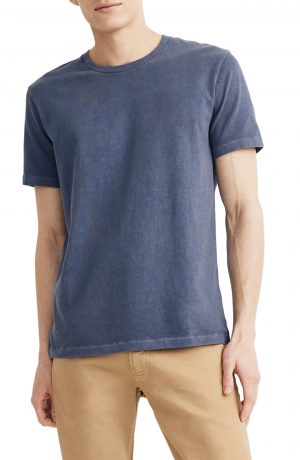 Men's Madewell Allday Slim Fit Garment Dyed T-Shirt, Size Large - Blue Men's Madewell Allday Slim Fit Garment Dyed T-Shirt, Size Large - Blue