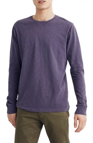 Men's Madewell Allday Slim Fit Garment Dyed T-Shirt, Size Medium - Purple Men's Madewell Allday Slim Fit Garment Dyed T-Shirt, Size Medium - Purple