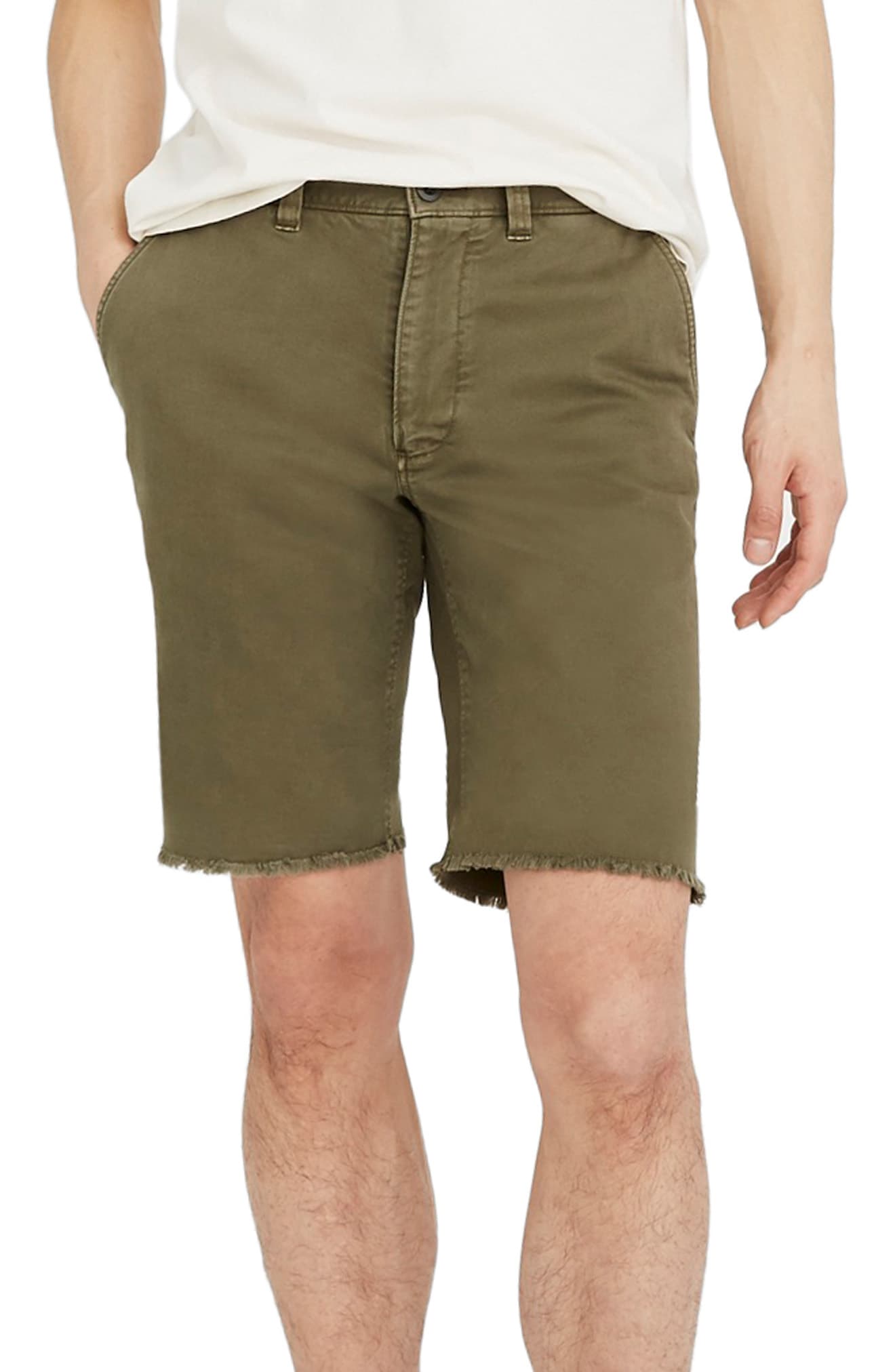 raw hem sweat shorts