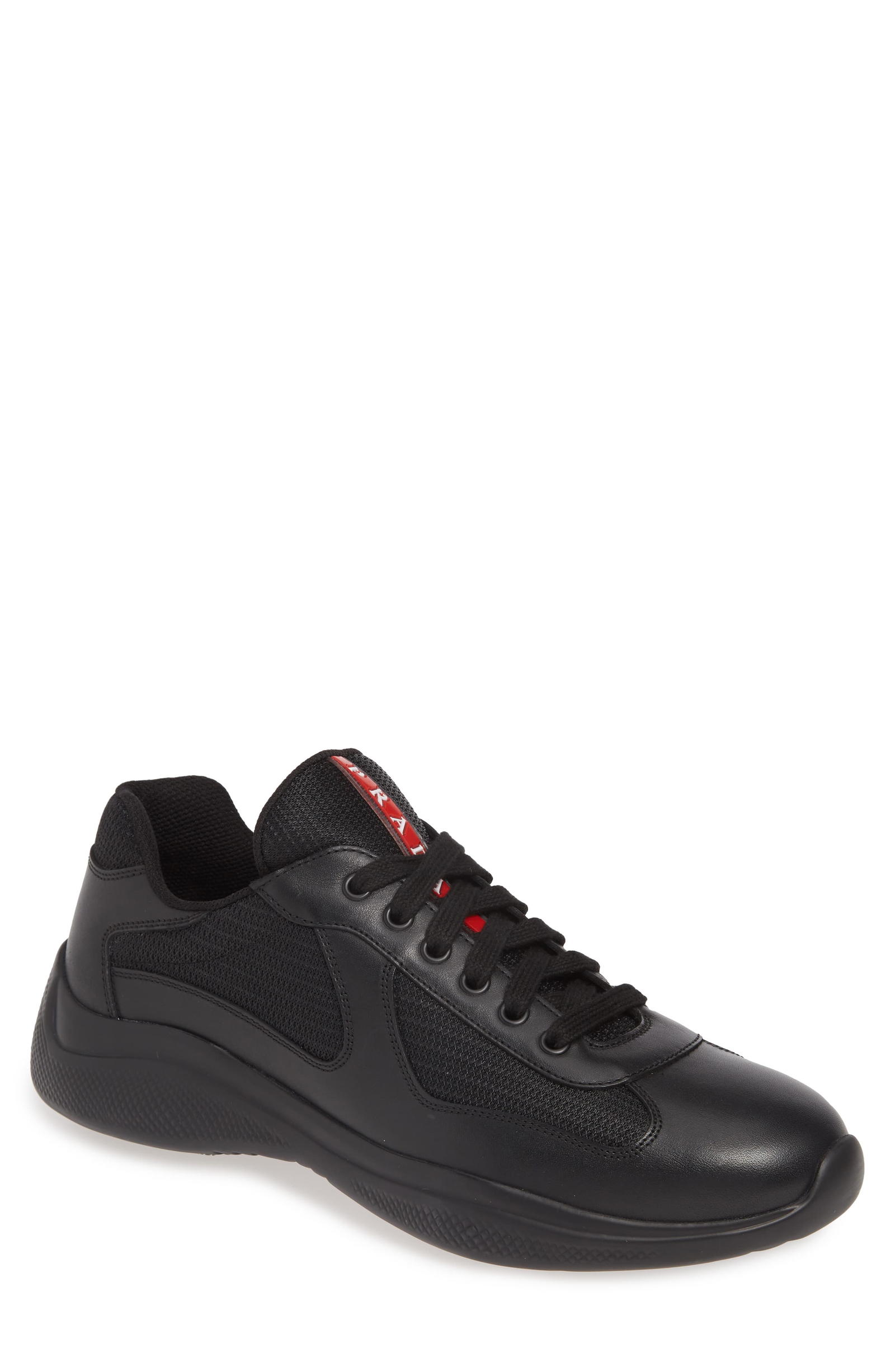 mens prada americas cup black
