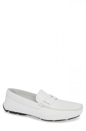 Men's Prada Driving Shoe, Size 7US / 6UK - White Men's Prada Driving Shoe, Size 7US / 6UK - White