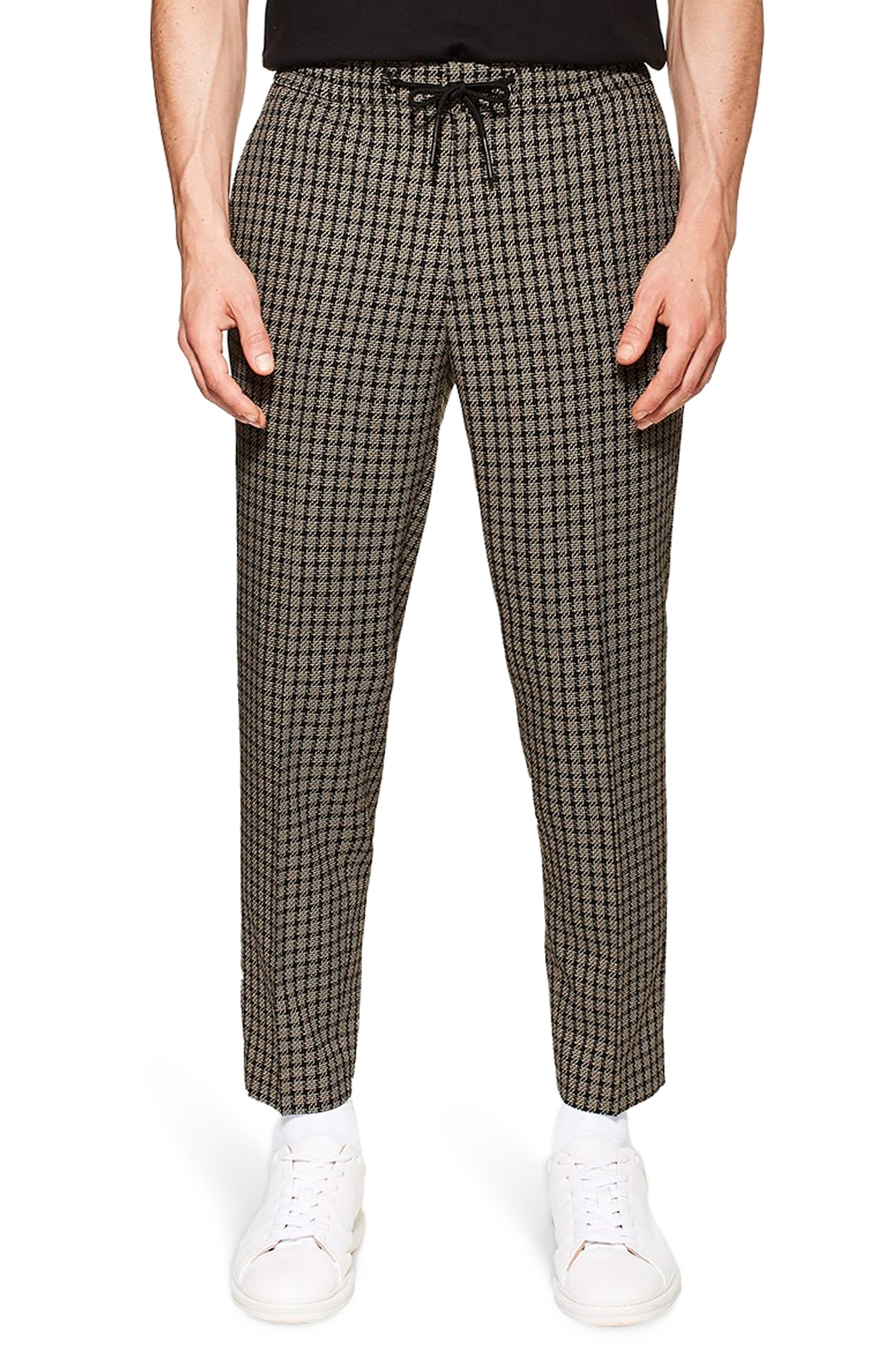 mens navy slim fit trousers