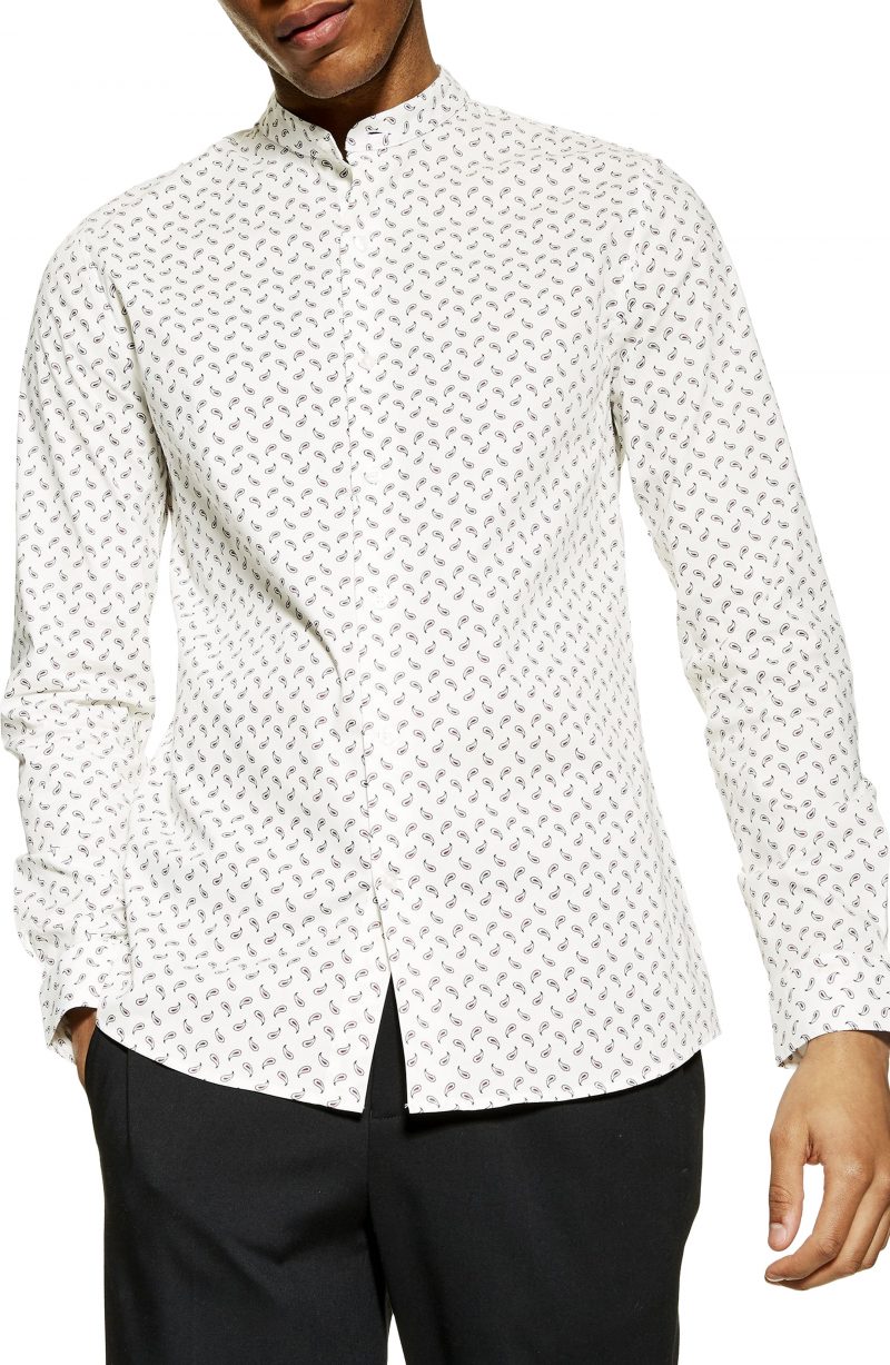 paisley collar shirt