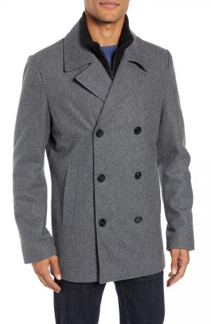 Men's Vince Camuto Dock Peacoat, Size Medium - Grey Men's Vince Camuto Dock Peacoat, Size Medium - Grey