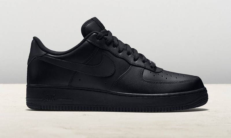 Nike Black Air Force Ones