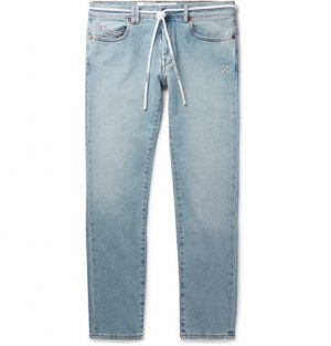 Off-White - Skinny-Fit Denim Jeans - Men - Blue Off-White - Skinny-Fit Denim Jeans - Men - Blue