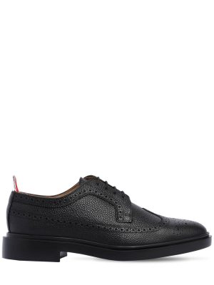 Pebbled Leather Wing Tip Brogue Shoes Pebbled Leather Wing Tip Brogue Shoes