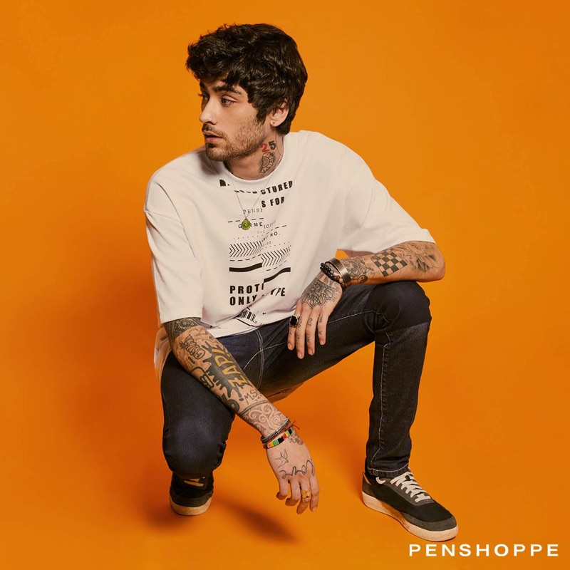 Singer Zayn Malik appears in Penshoppe's spring-summer 2019 Denimlab campaign.