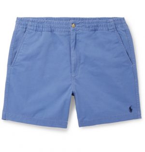 Polo Ralph Lauren - Washed Cotton-Blend Twill Shorts - Men - Blue Polo Ralph Lauren - Washed Cotton-Blend Twill Shorts - Men - Blue