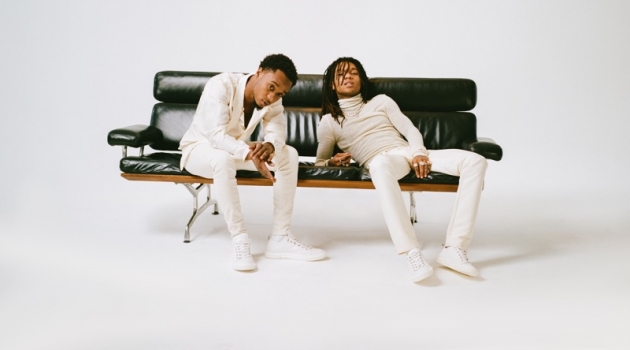 Rae Sremmurd Links Up with Giuseppe Zanotti for Blabber Sneaker Launch Rae Sremmurd sports Giuseppe Zanotti's white Blabber sneakers.