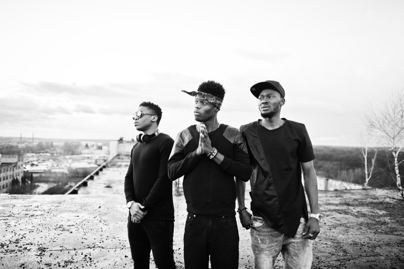 Rap Group Black White Photo Rap Group Black White Photo