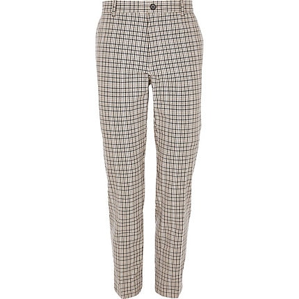 River Island Mens Big and Tall heritage check trousers | The Fashionisto