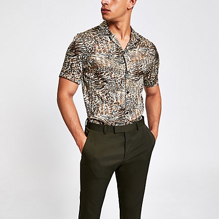 leopard print shirt river island