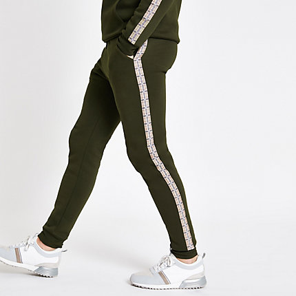 mens tape joggers