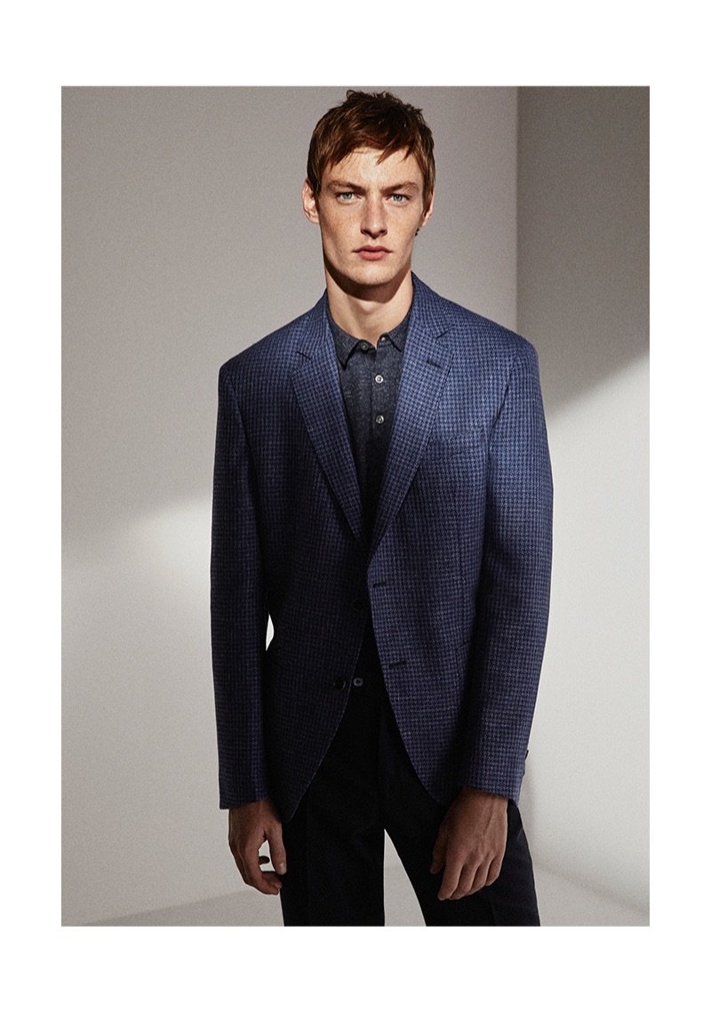 A smart vision, Roberto Sipos models Massimo Dutti.