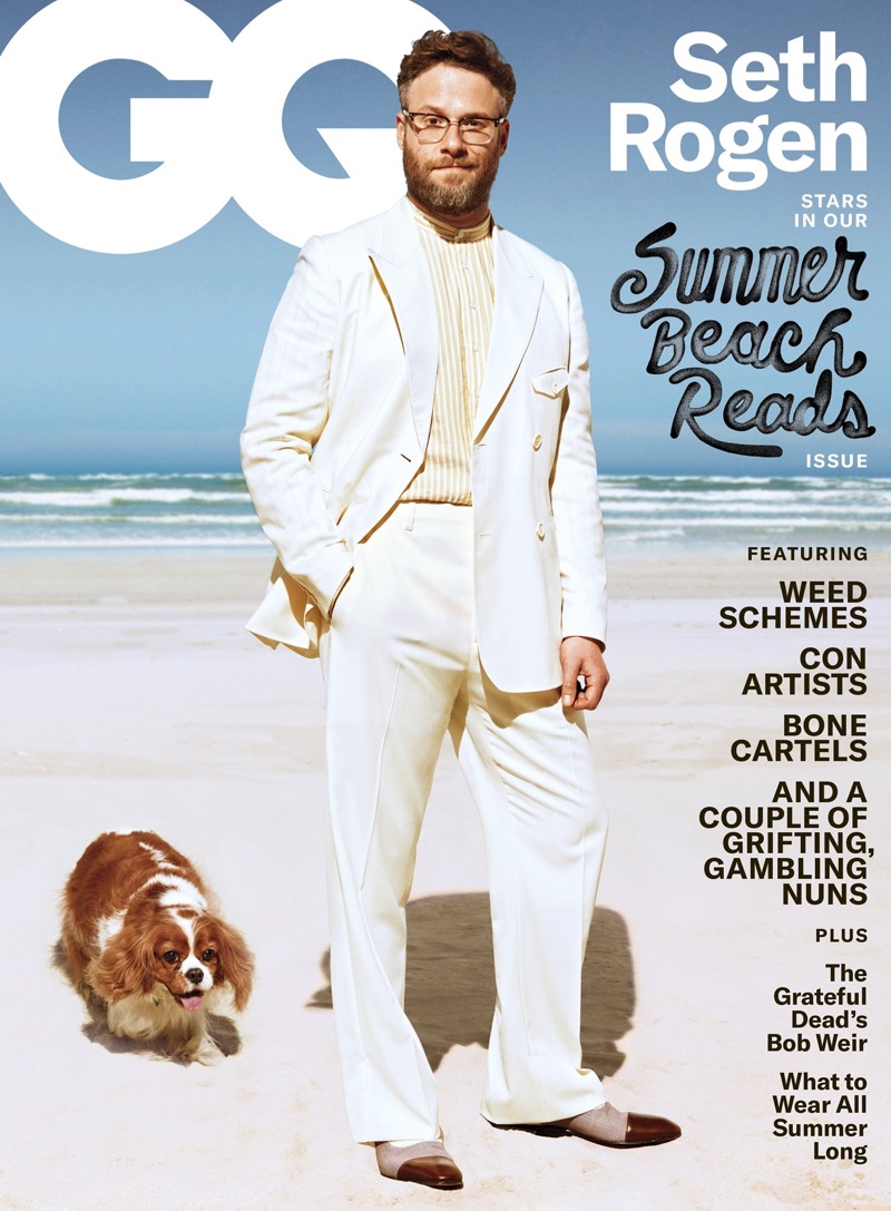 Seth Rogen covers the June/July 2019 issue of GQ.