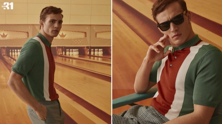 Julian Schneyder Goes Bowling in Retro-Inspired Style for Simons