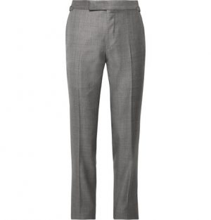 TOM FORD - Grey O'Connor Slim-Fit Super 110s Wool-Sharkskin Suit Trousers - Men - Gray TOM FORD - Grey O'Connor Slim-Fit Super 110s Wool-Sharkskin Suit Trousers - Men - Gray