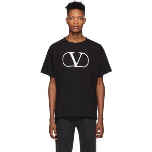 Valentino Black VLogo T-Shirt Valentino Black VLogo T-Shirt