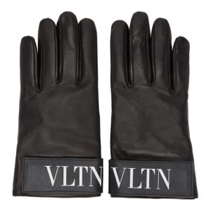 Valentino Black Valentino Garavani VLTN Gloves Valentino Black Valentino Garavani VLTN Gloves