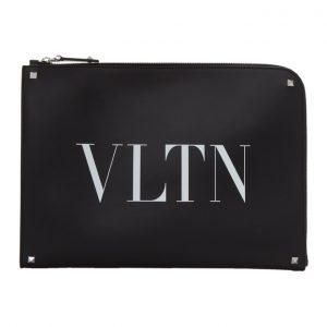 Valentino Black Valentino Garavani VLTN Rockstud Corner Pouch Valentino Black Valentino Garavani VLTN Rockstud Corner Pouch