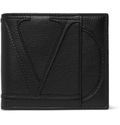 Valentino – Logo-Appliquéd Full-Grain Leather Billfold Wallet – Men ...
