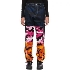 Valentino Multicolor Camou Shuffle Cargo Pants Valentino Multicolor Camou Shuffle Cargo Pants